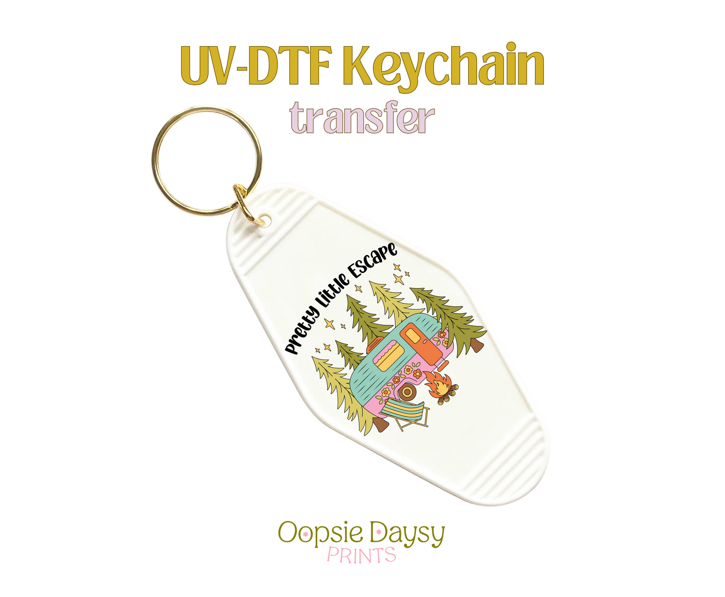 Pretty Little Escape UV-DTF Keychain