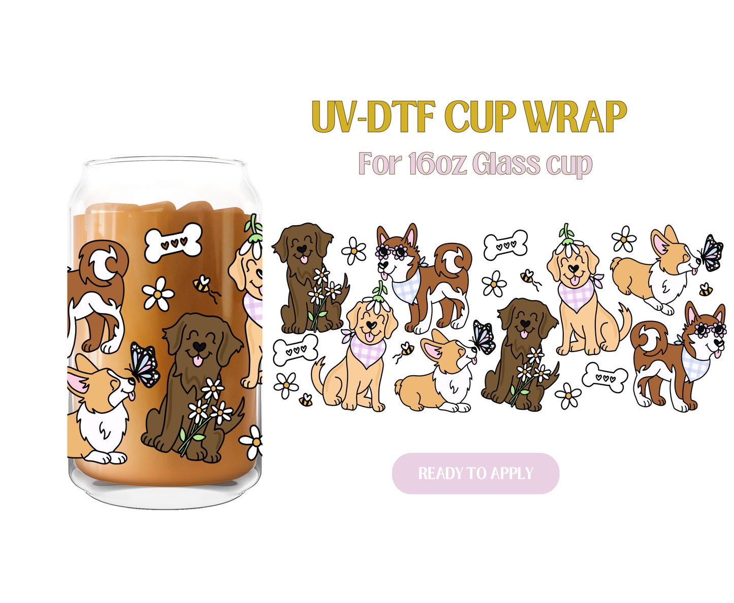 Pups Spring UV-DTF Wrap
