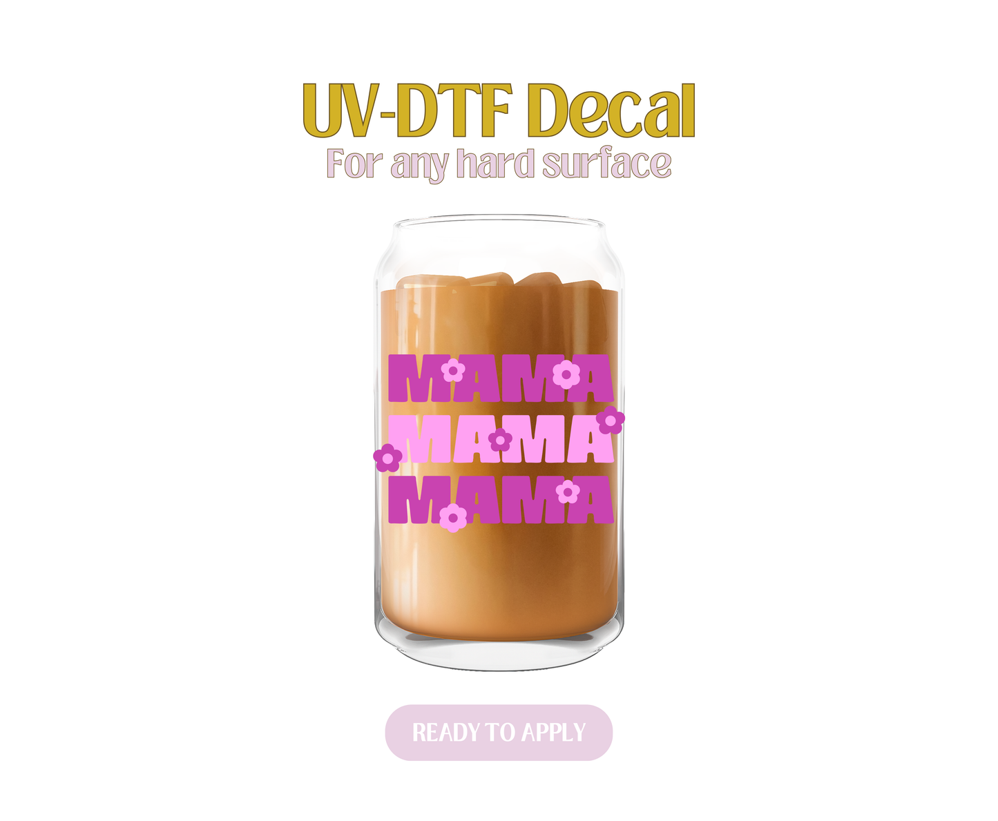 Purple Mama Stack UV-DTF Decal