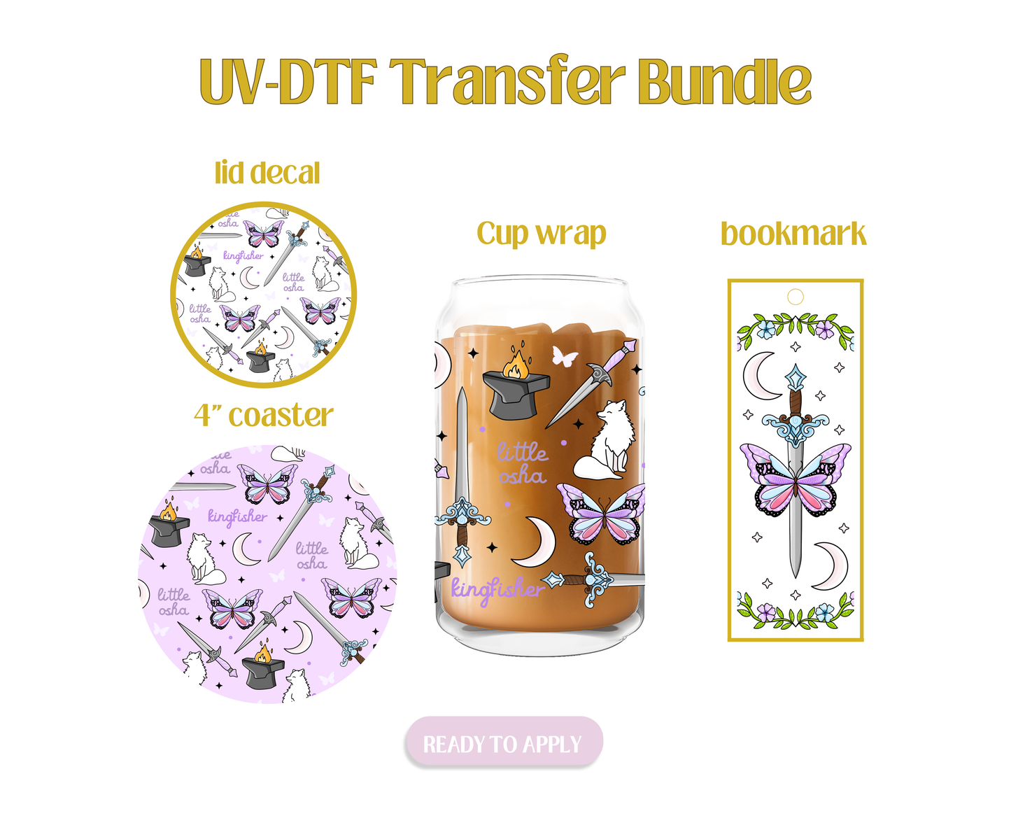 Quick Silver UV-DTF Transfer Bundle