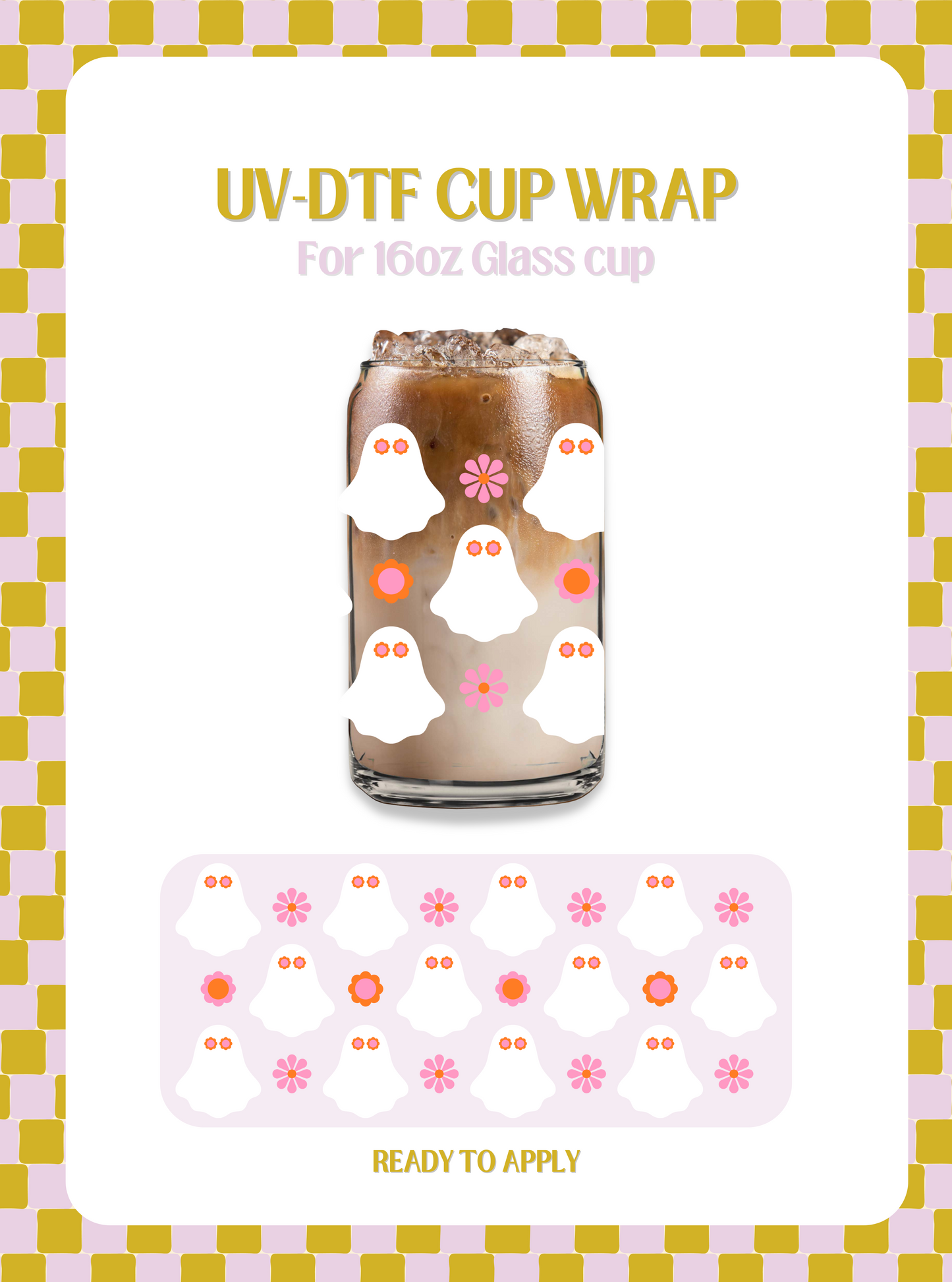 Retro Ghouls UV-DTF Wrap