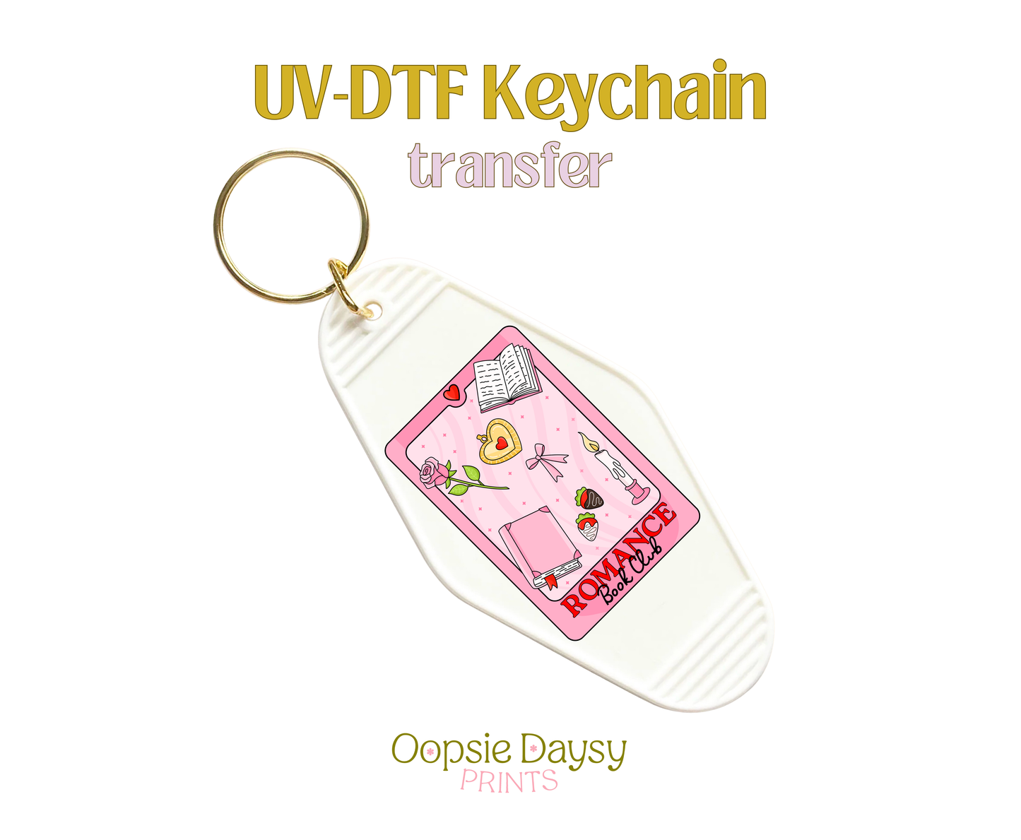 Romance Tarot UV-DTF Keychain