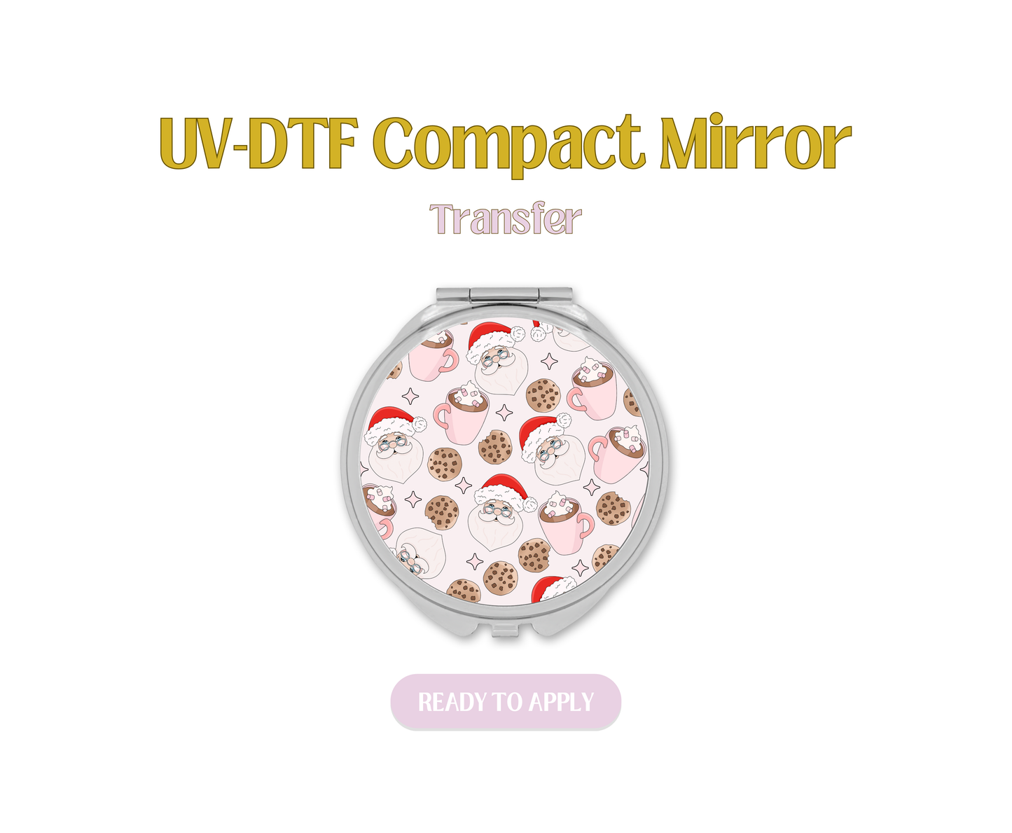 Santa Cookies UV-DTF Compact Mirror