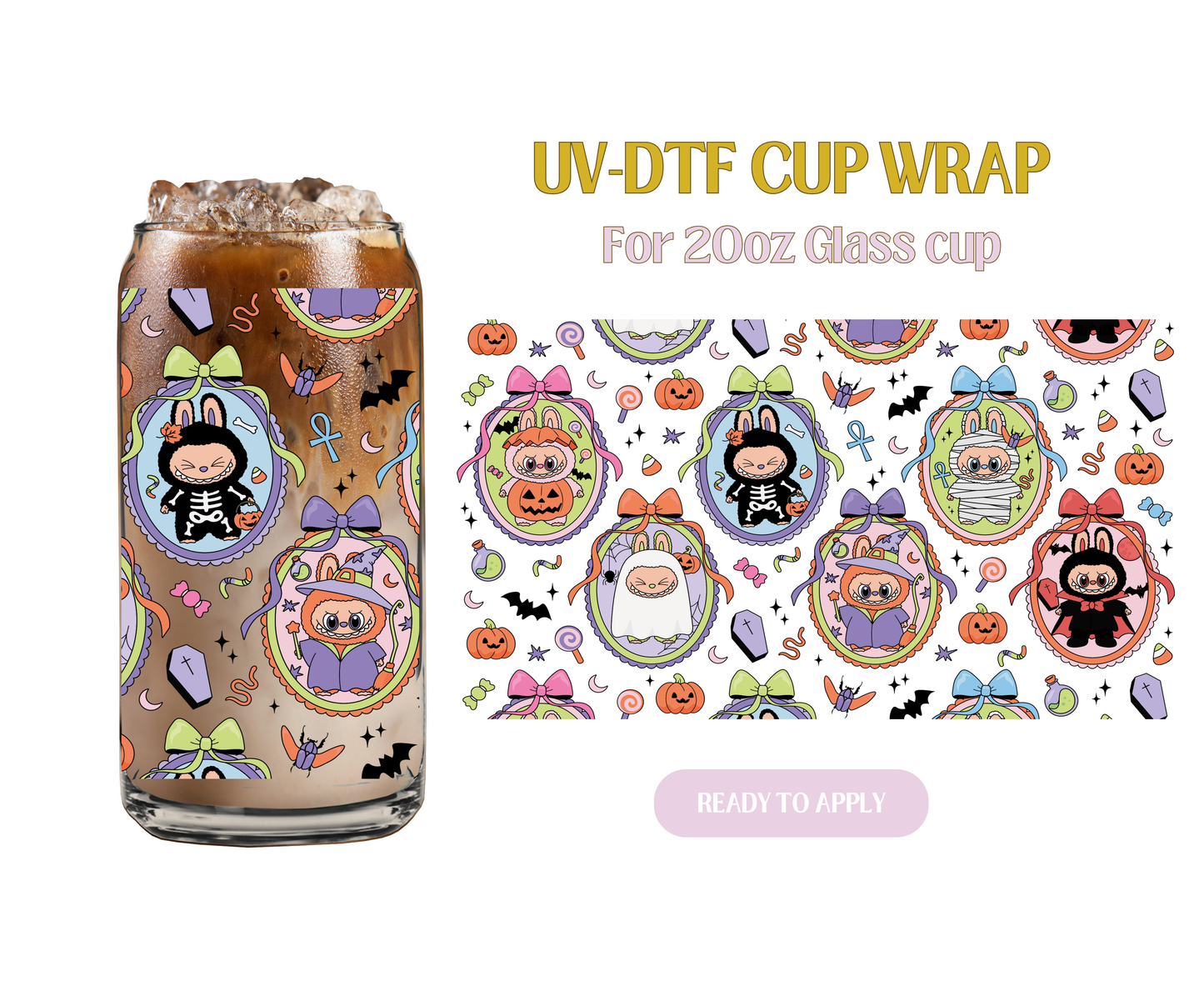 Spooky Bubus 20oz UV-DTF Wrap