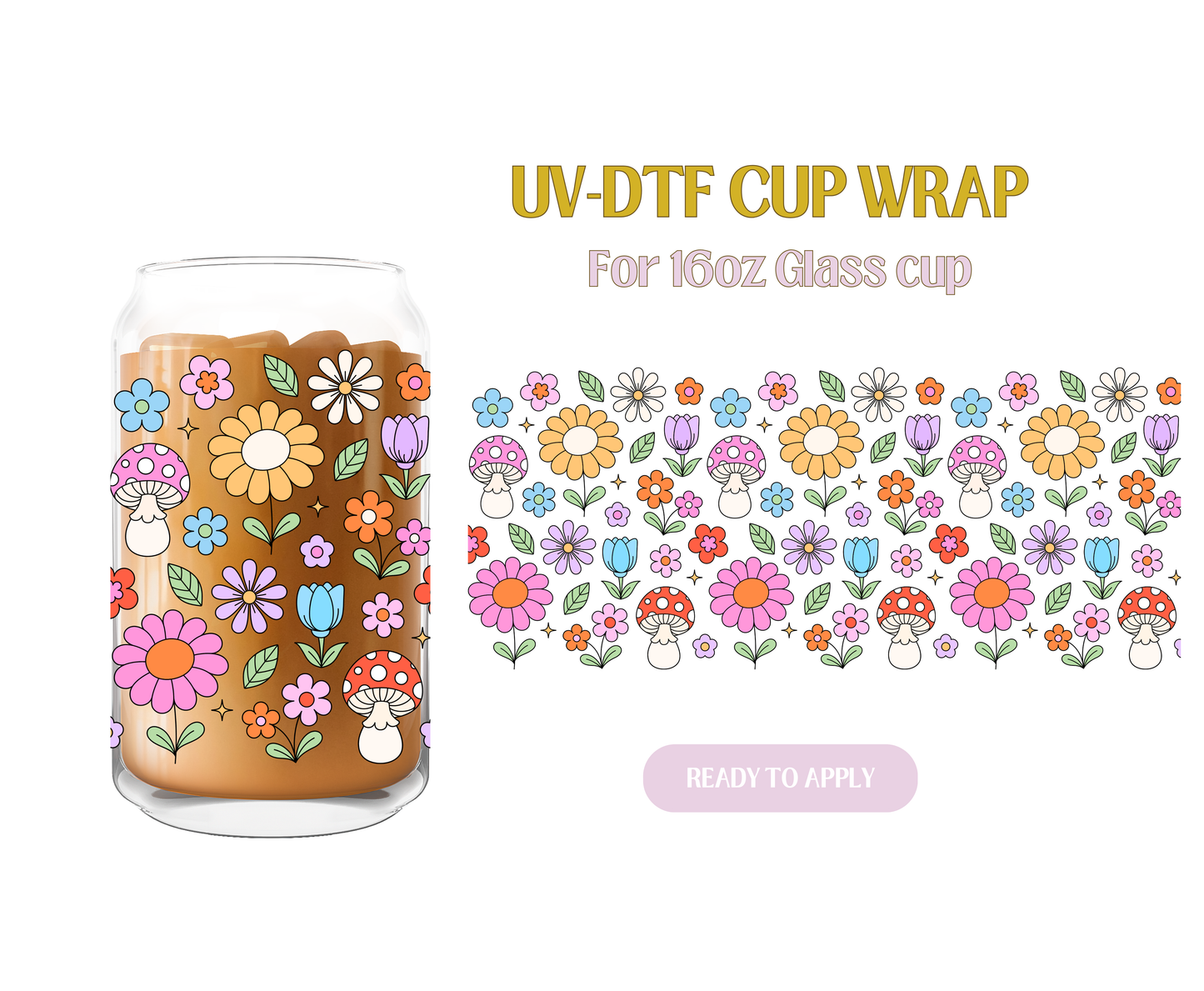 Spring Cuties Florals UV-DTF Wrap