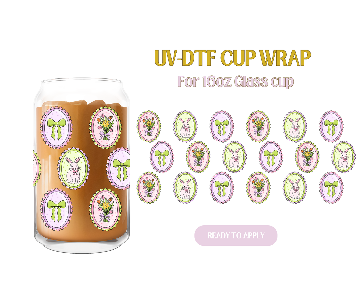 Spring Easter Vintage UV-DTF Wrap