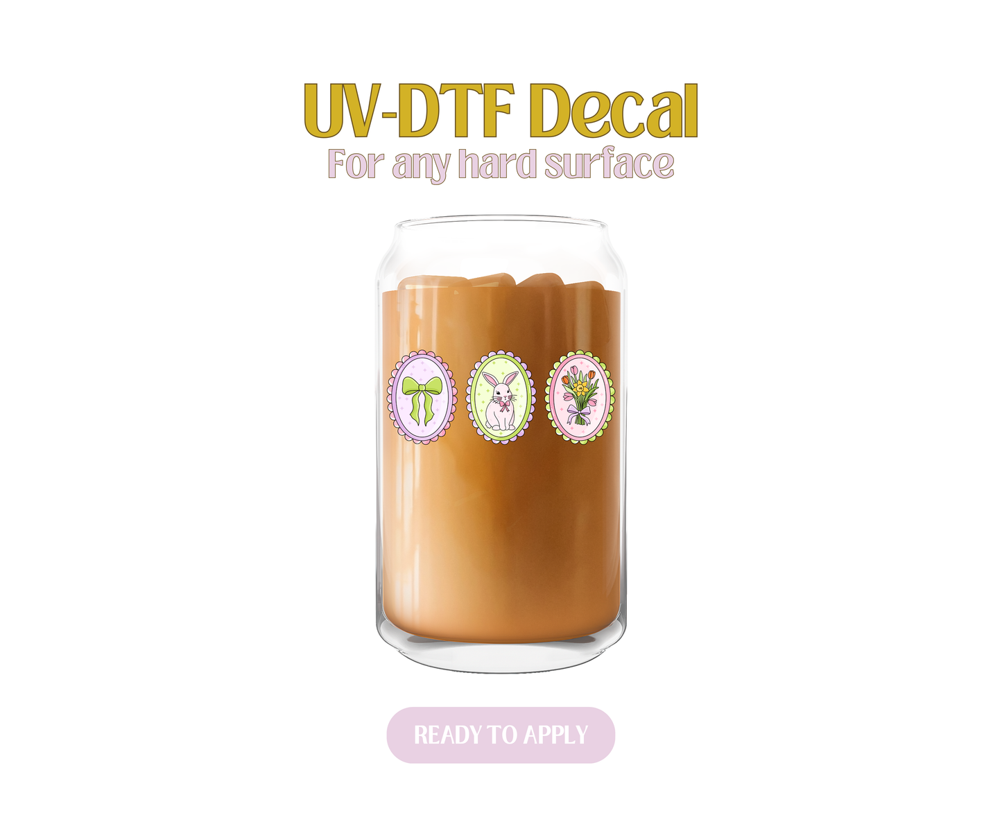 Spring Scalloped Frames UV-DTF Decal