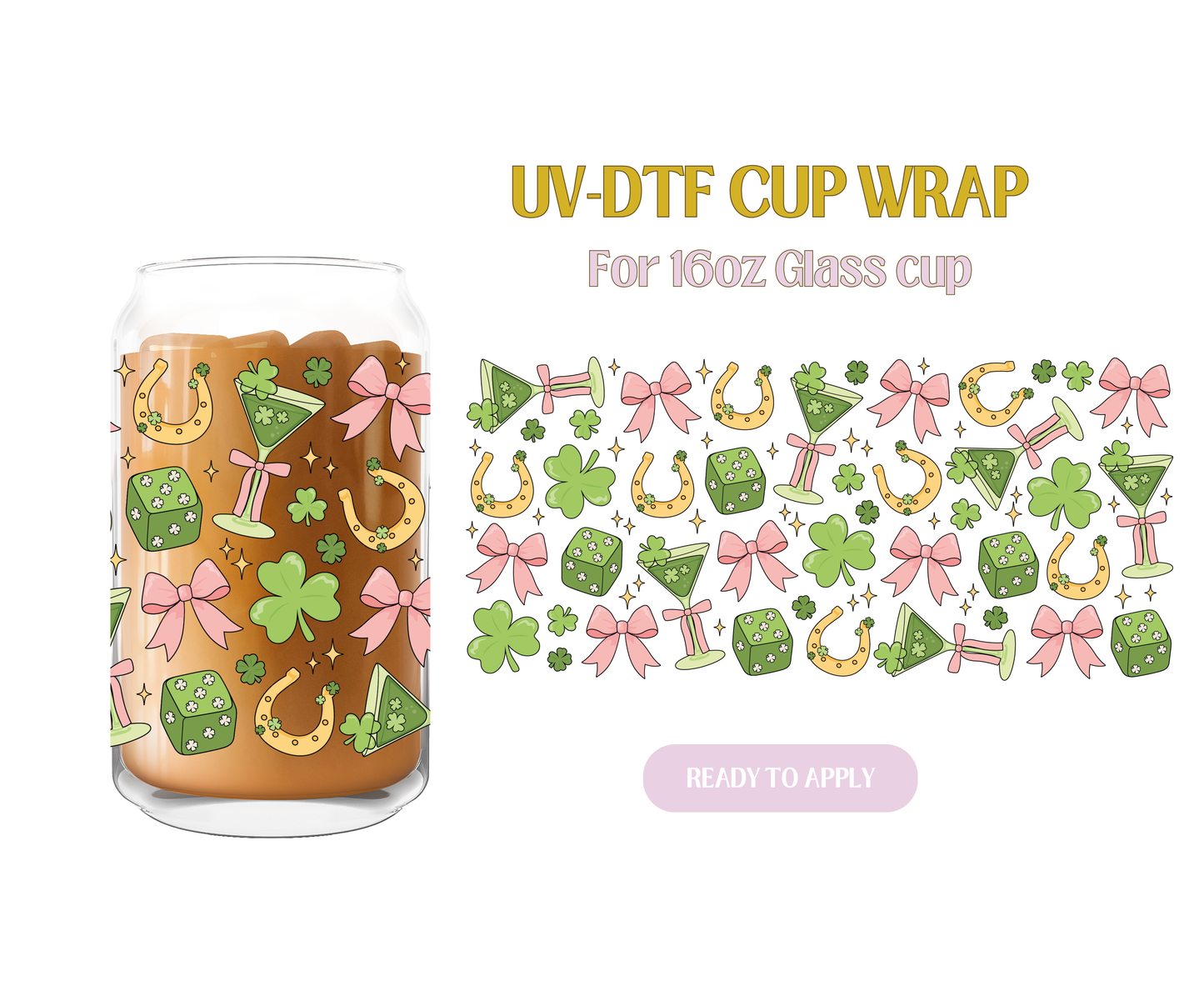 St. Patrick Things UV-DTF Wrap