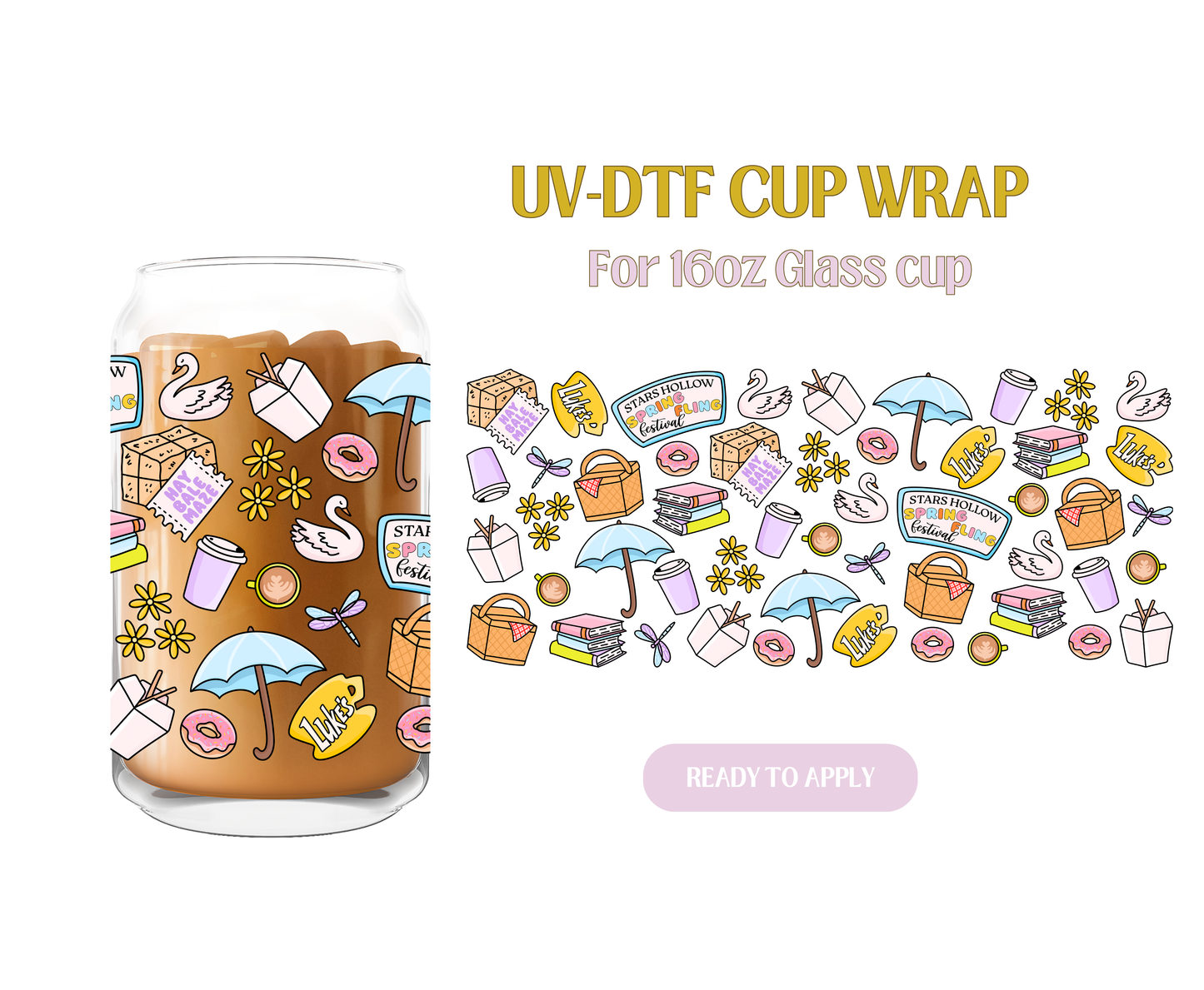 Stars Hollow Annual Spring Fling Festival UV-DTF Wrap