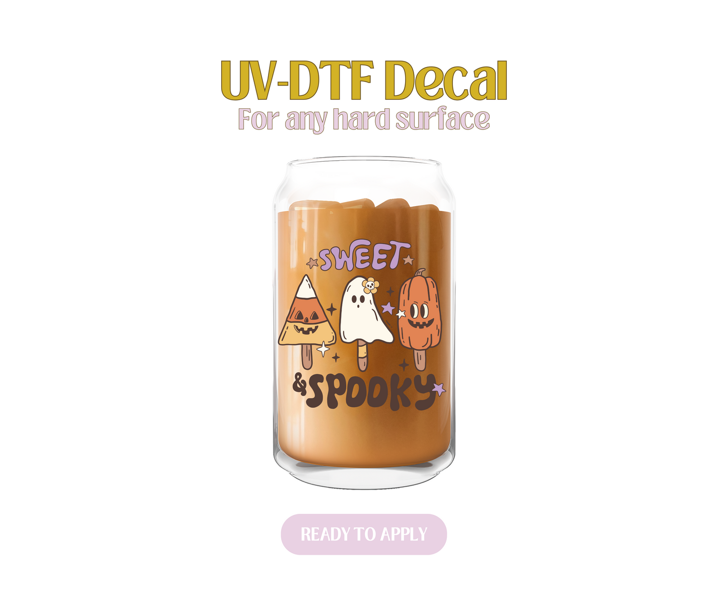 Sweet and Spooky Popsicles UV-DTF Decal