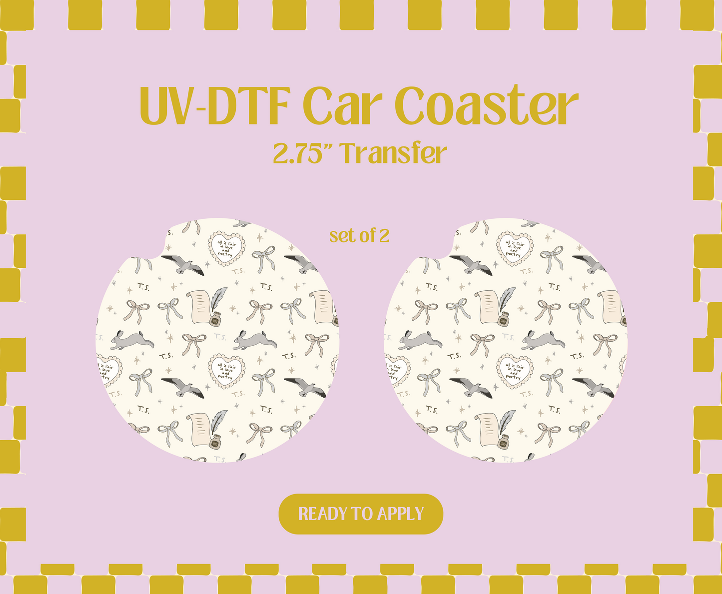 TTPD UV-DTF Car Coaster