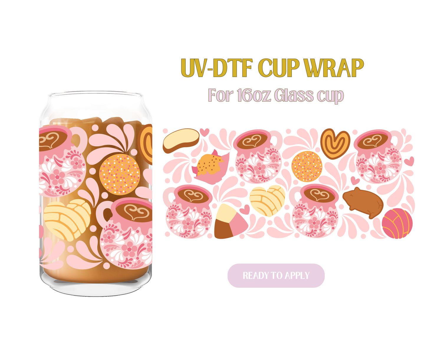 Talavera Pan Dulce UV-DTF Wrap