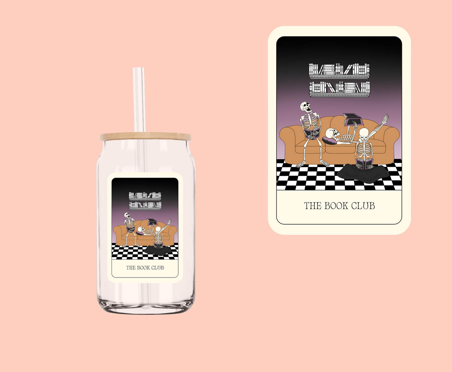 The Book Club Tarot UV-DTF Decal