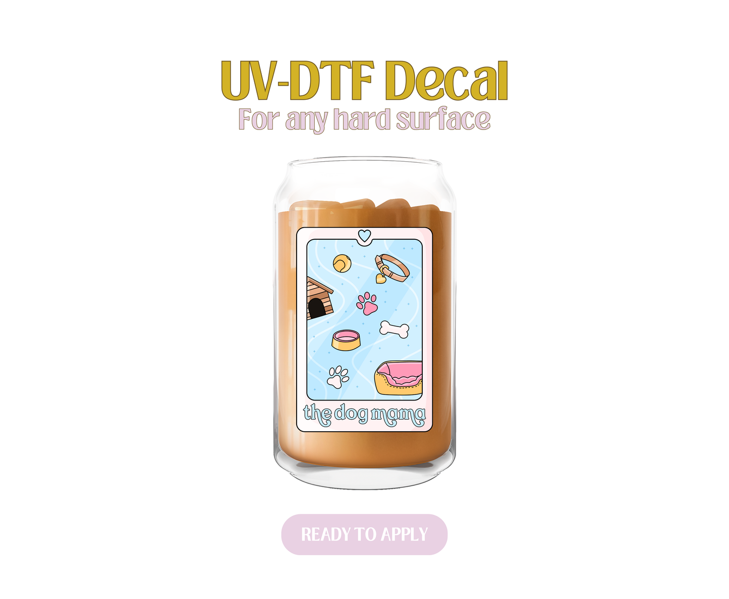The Dog Mama Tarot UV-DTF Decal