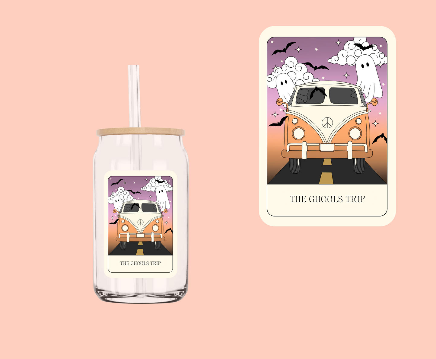 The Ghouls Trip Tarot UV-DTF Decal