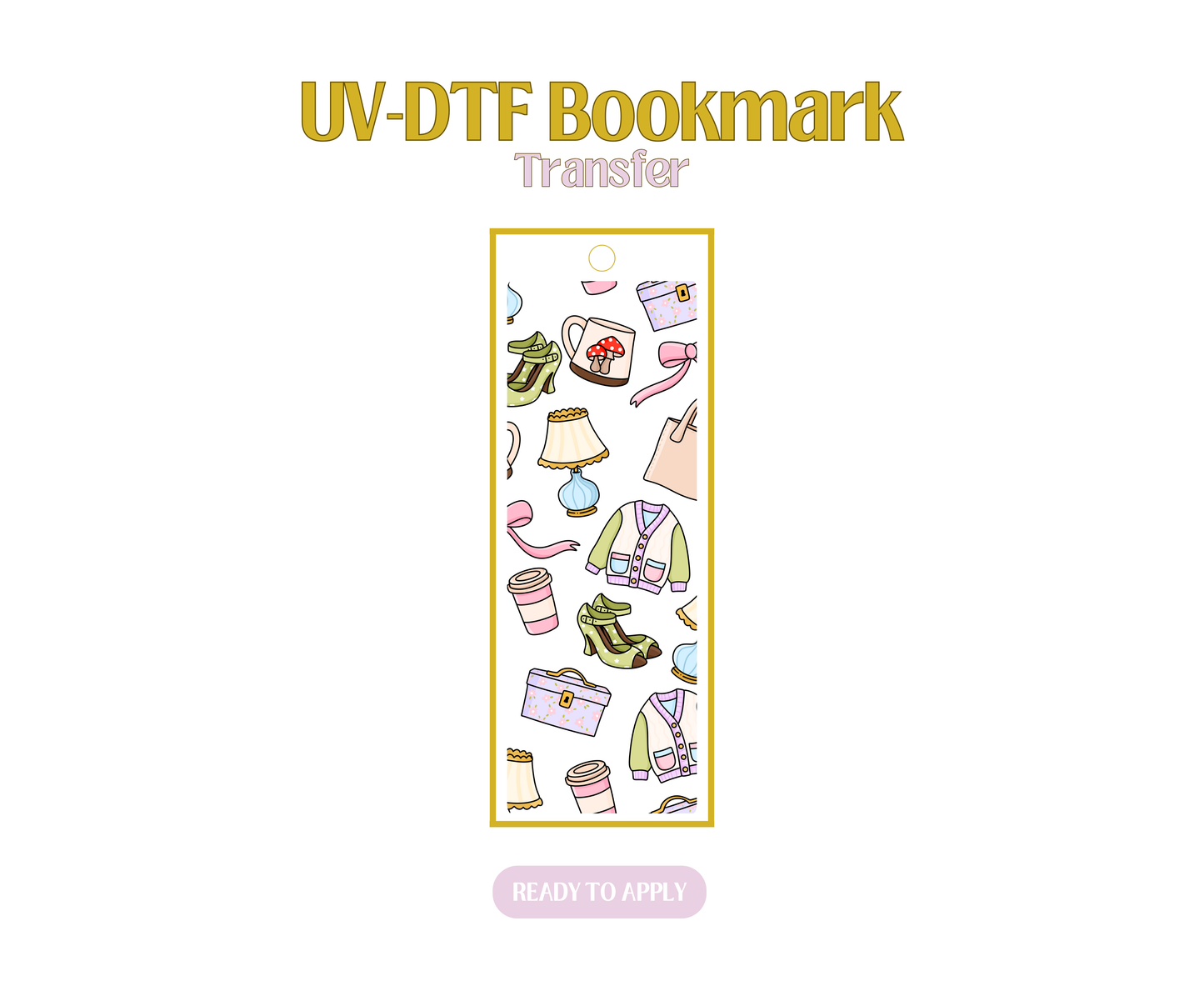Thrifted UV-DTF Bookmark