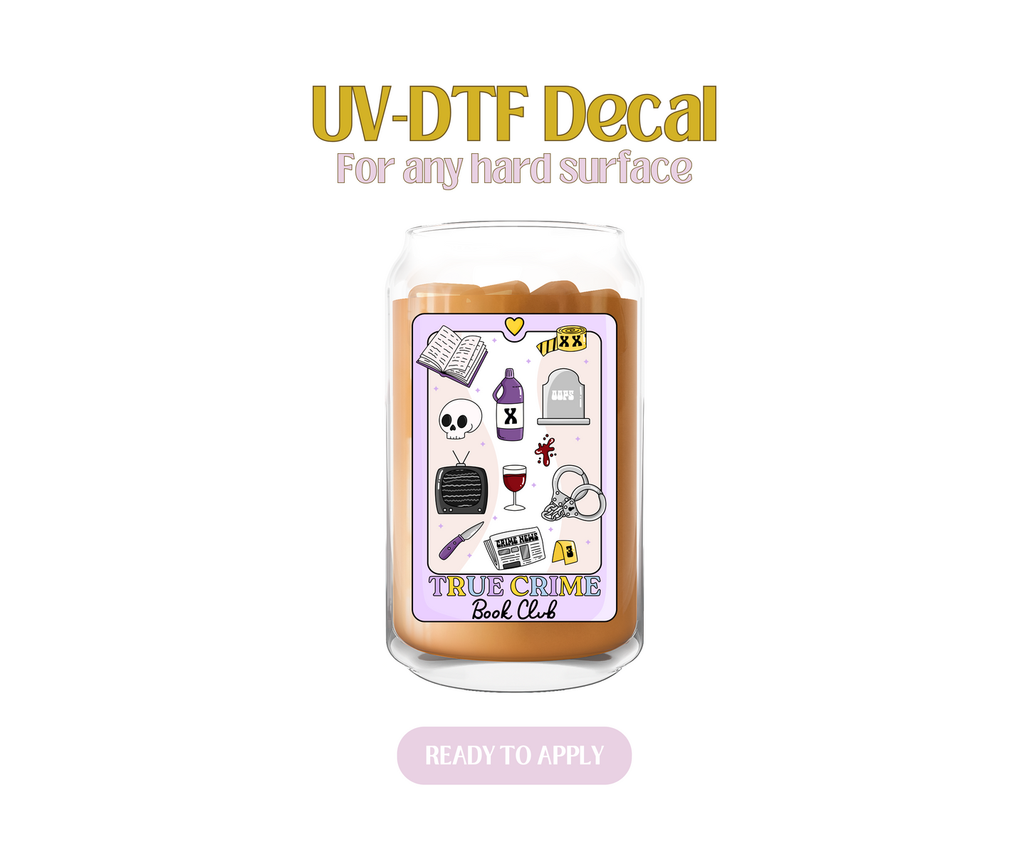 True Crime Tarot UV-DTF Decal