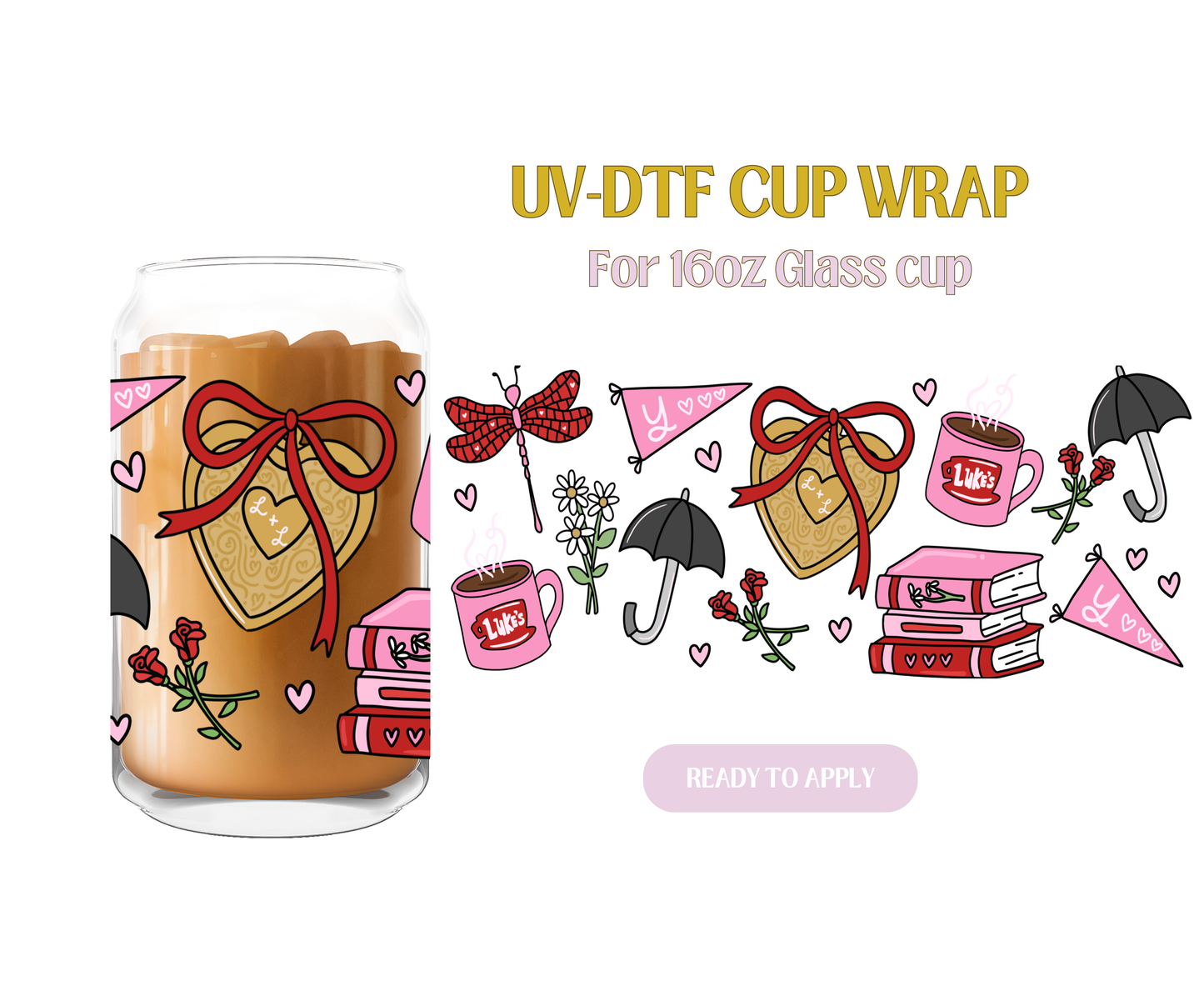 Where You Lead Pink UV-DTF Wrap