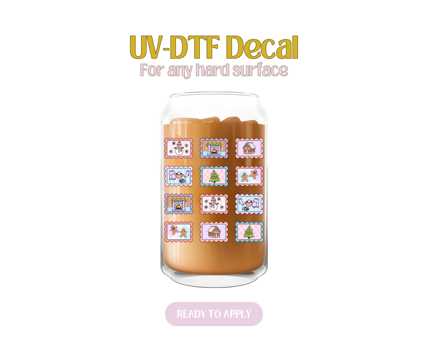 Winter Stamps UV-DTF Decal