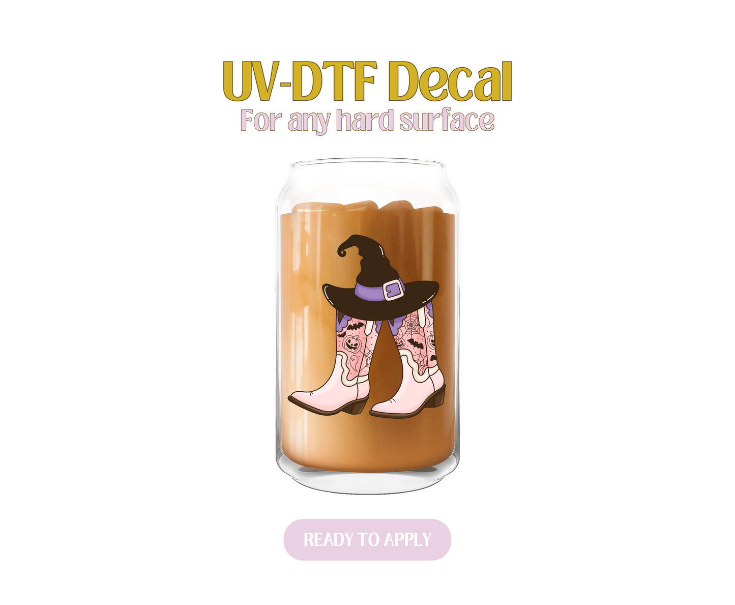 Witch Boots UV-DTF Decal