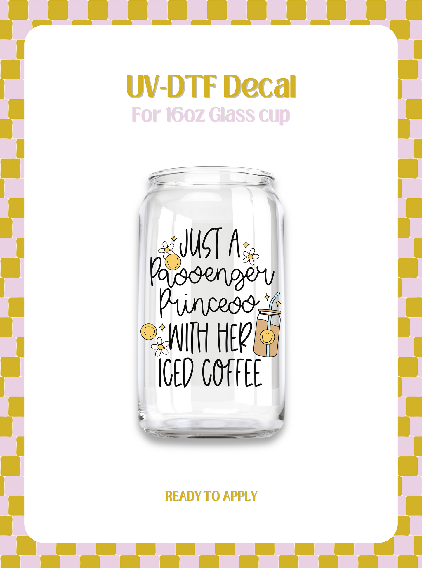 Passenger Princess UV-DTF Decal