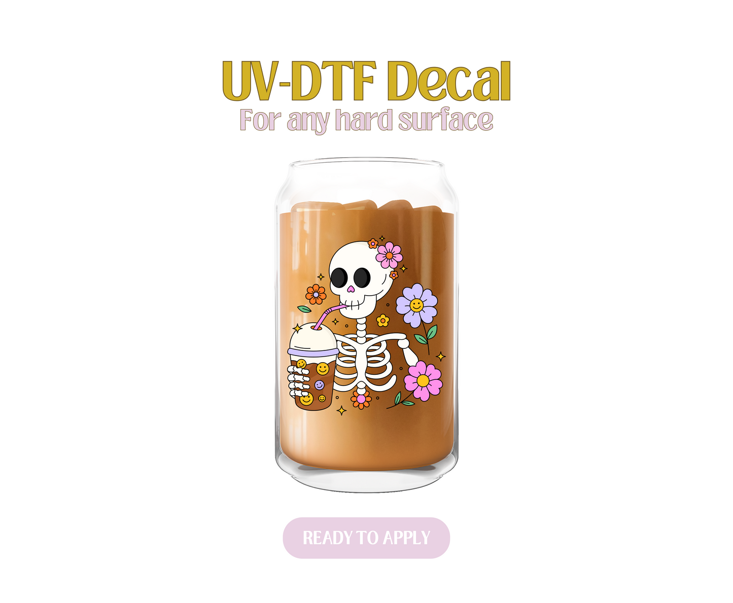 Retro Skelly UV-DTF Decal