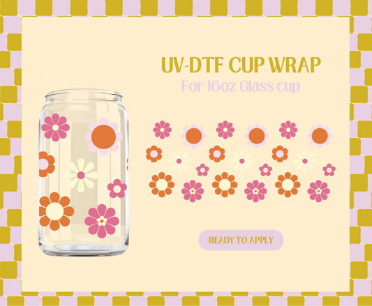 Flower Power UV-DTF Wrap