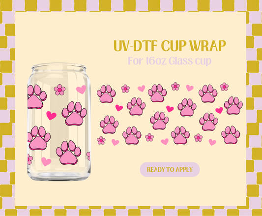 Dog Paws UV-DTF Wrap