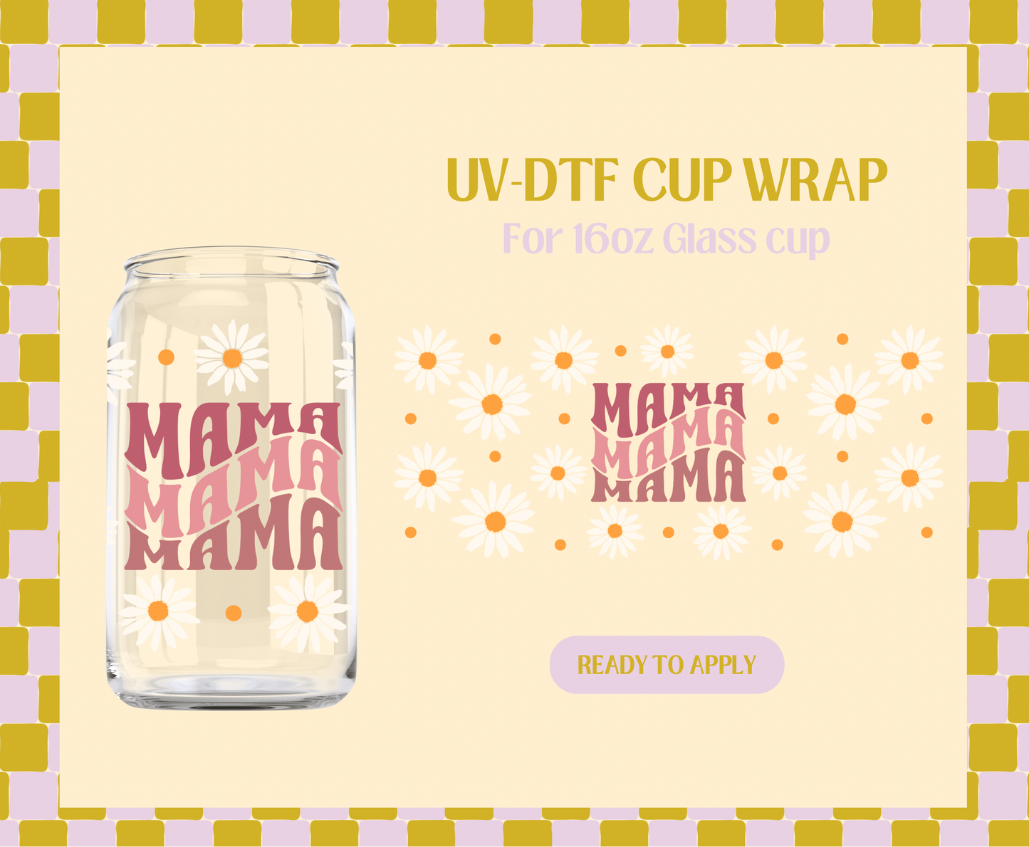 Retro Mama UV-DTF Wrap