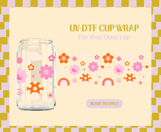 Retro Doodles UV-DTF Wrap