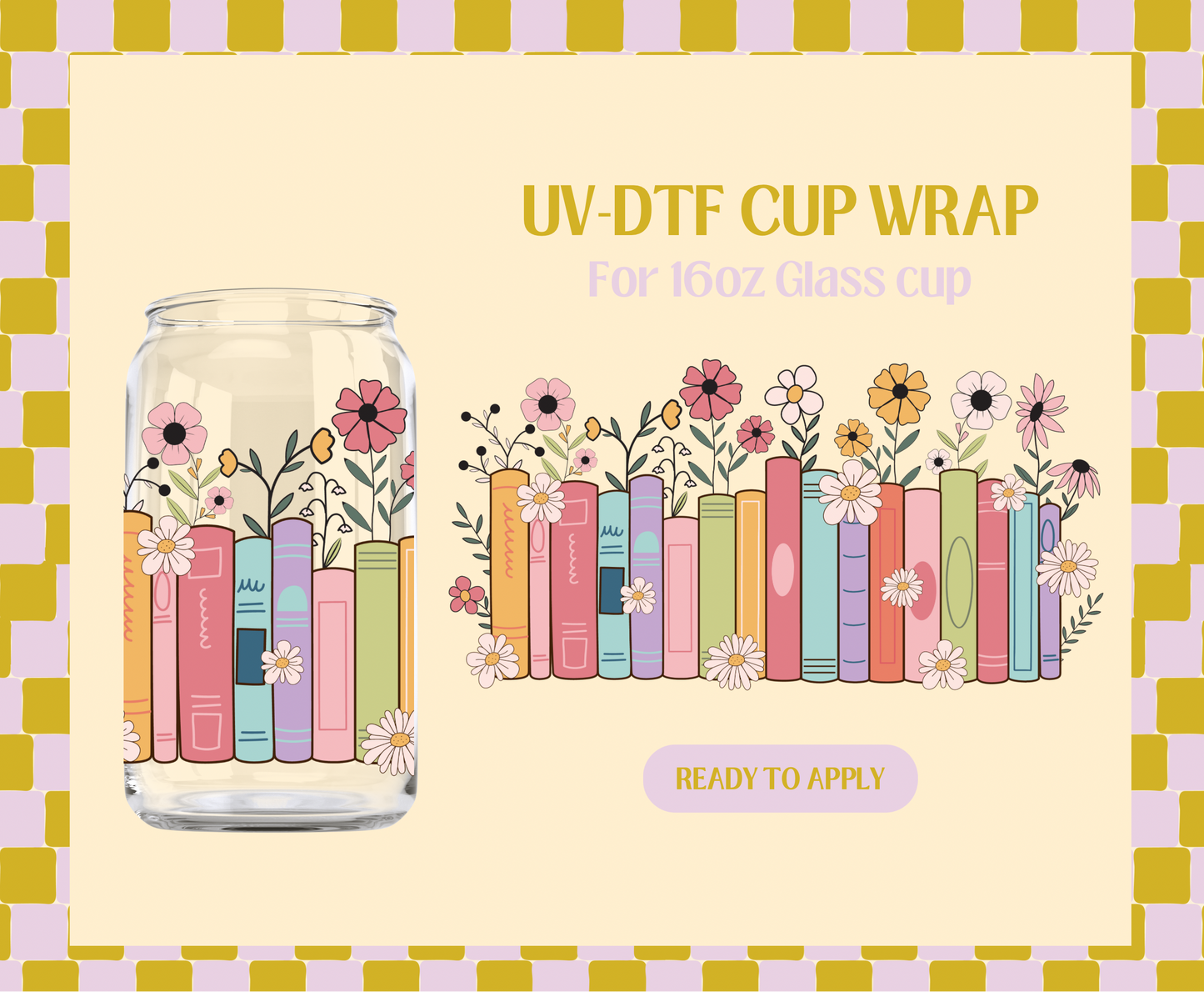 Flower Books UV-DTF Wrap