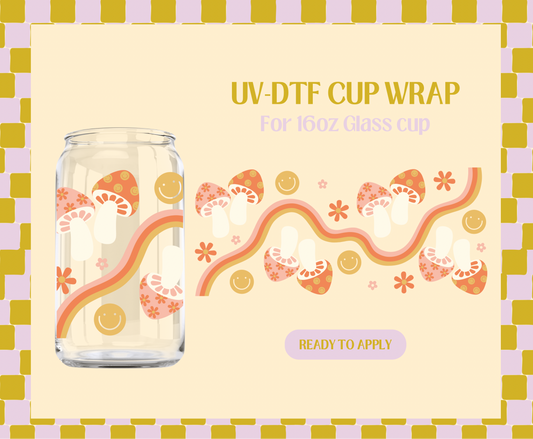 Groovy Mushies UV-DTF Wrap