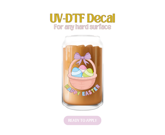 Happy Easter Basket UV-DTF Decal
