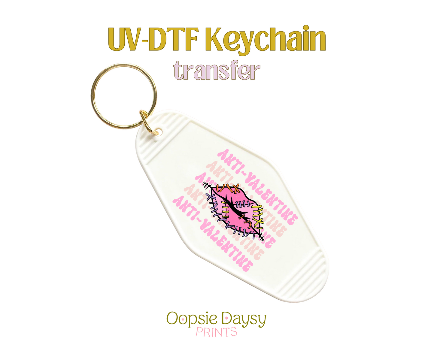 Anti Valentine UV-DTF Keychain