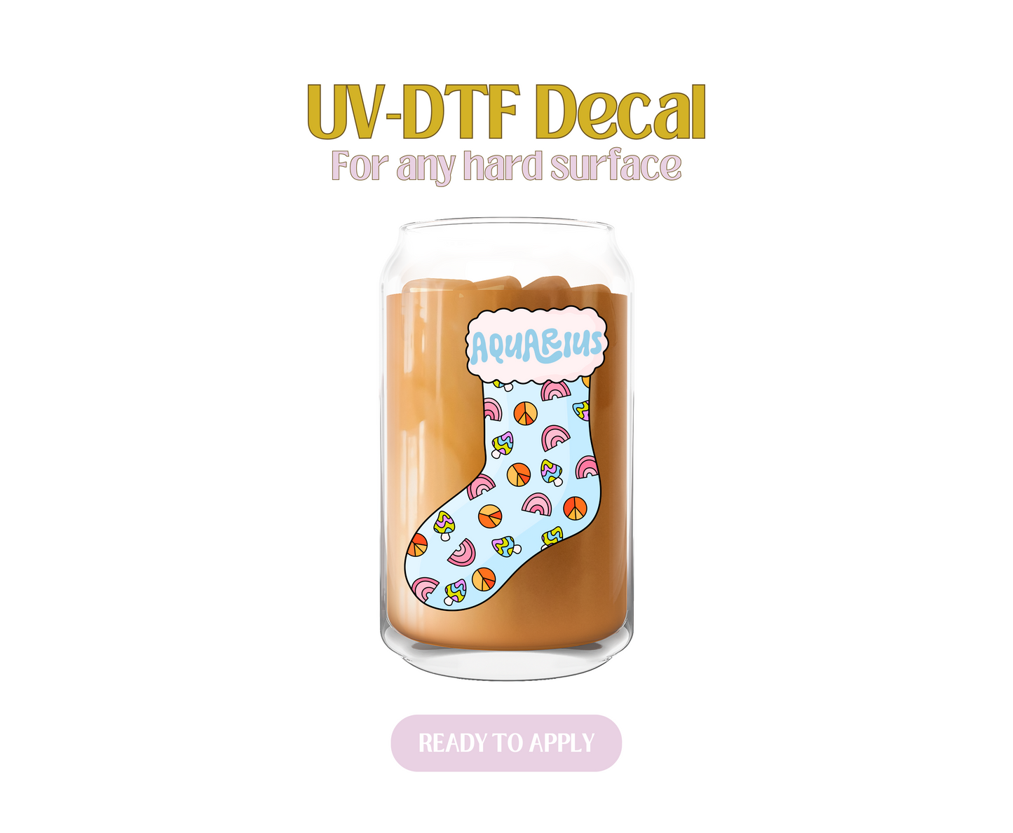 Aquarius Stocking UV-DTF Decal