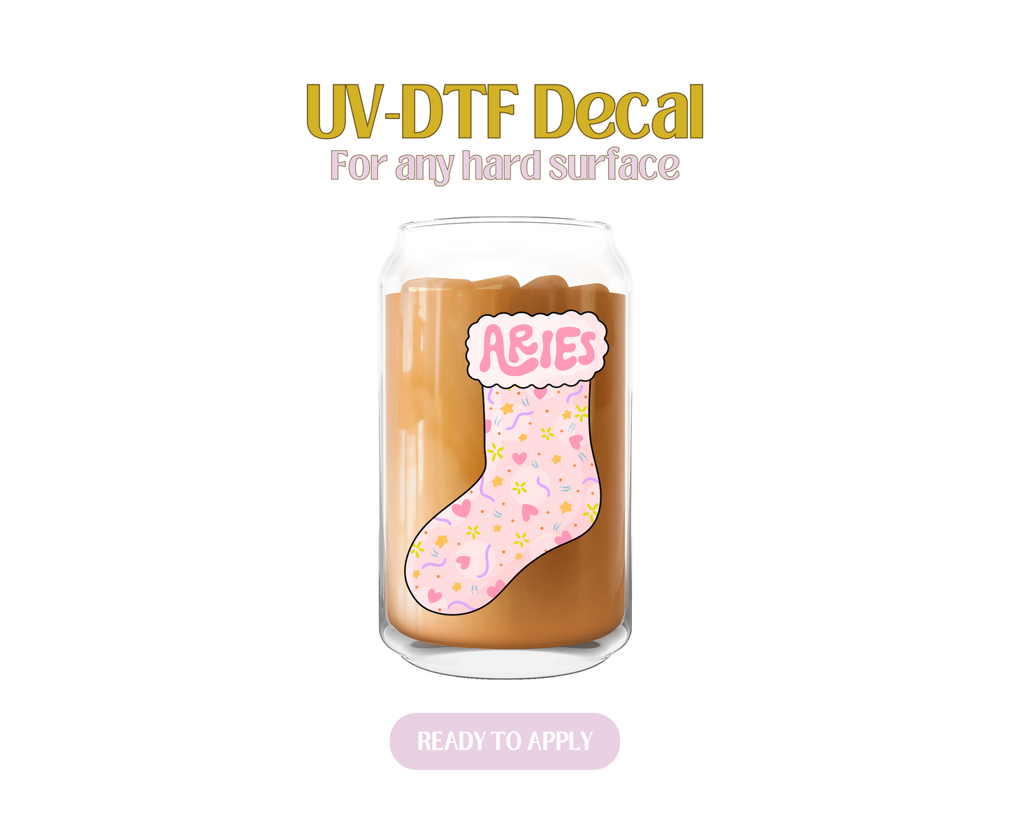 Aries Stocking UV-DTF Decal