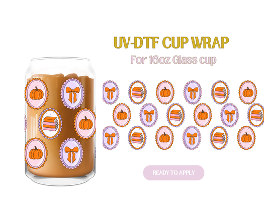 Autumn Bookish Frames UV-DTF Wrap