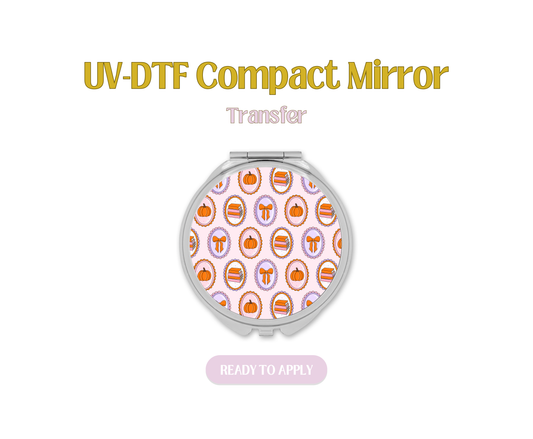 Autumn Bookish Frames UV-DTF Compact Mirror