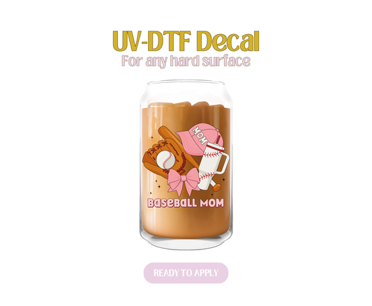 Baseball Mom UV-DTF Decal