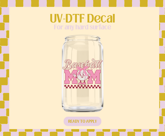 Baseball Mom UV-DTF Decal