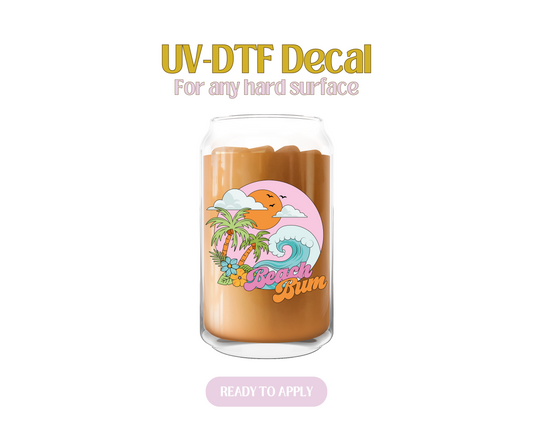 Beach Bum Cutie UV-DTF Decal