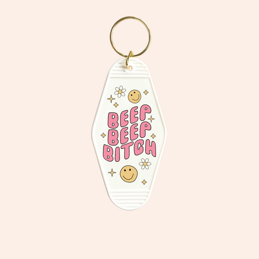 Beep beep bitch UV-DTF Keychain