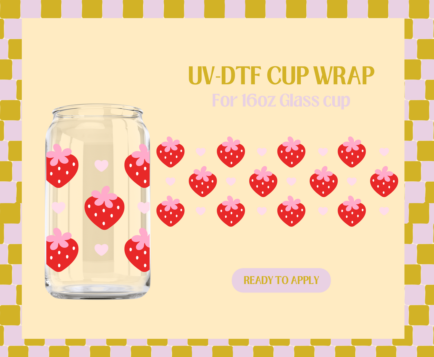 Berry Cute UV-DTF Wrap