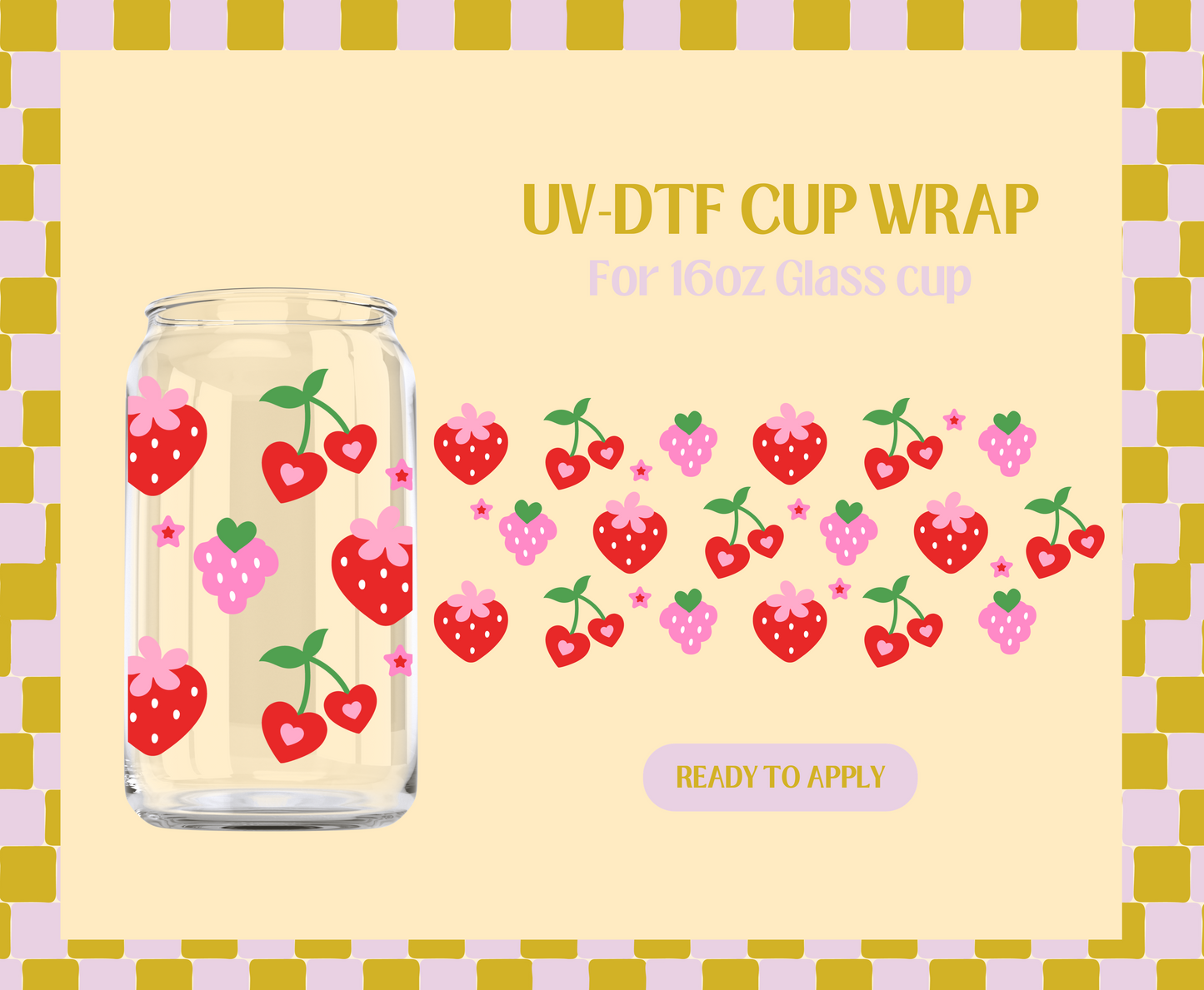 Berry Cuties UV-DTF Wrap