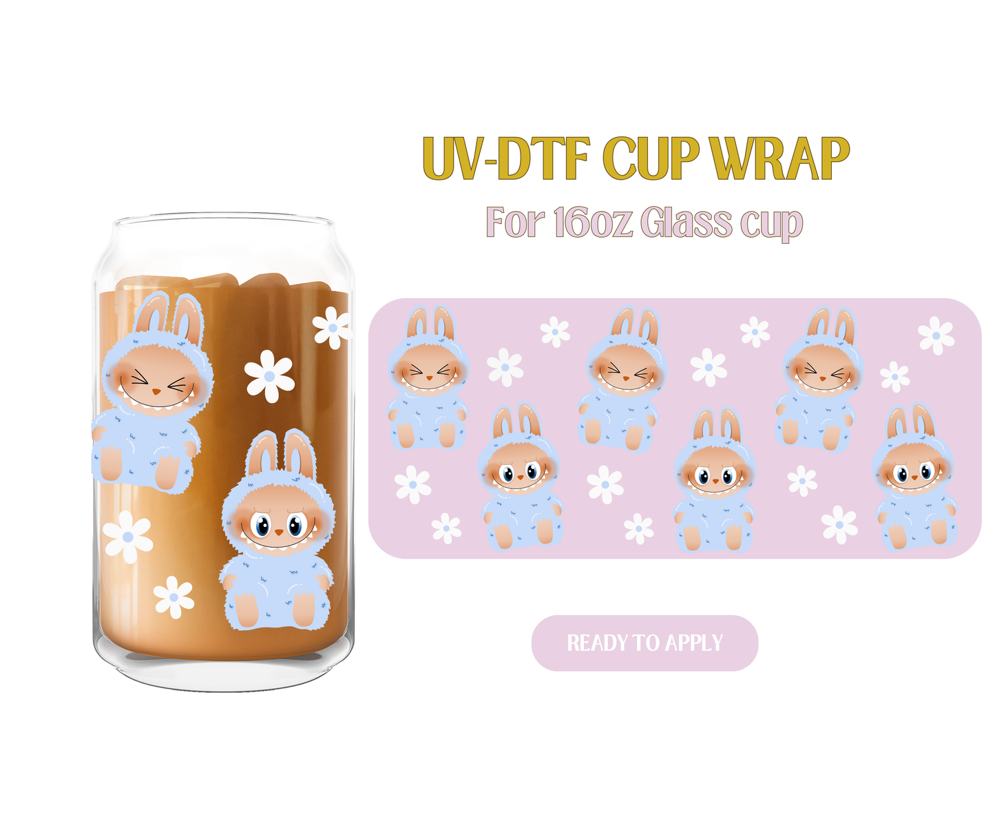 Blue Bubu UV-DTF Wrap