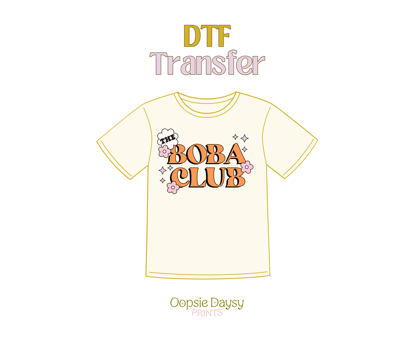 Boba Club DTF Transfer