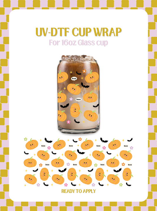 Boo Cute Pumpkins UV-DTF Wrap