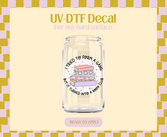 Book Club UV-DTF Decal