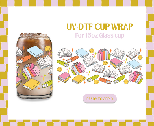 Book Pattern UV-DTF Wrap