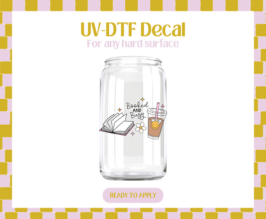 Book and busy UV-DTF Decal
